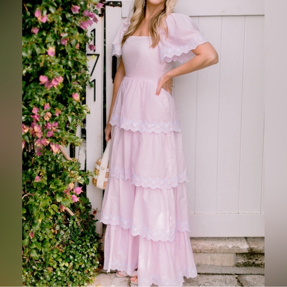 Sail to Sable Purple Tiered Ruffled Maxi Dress